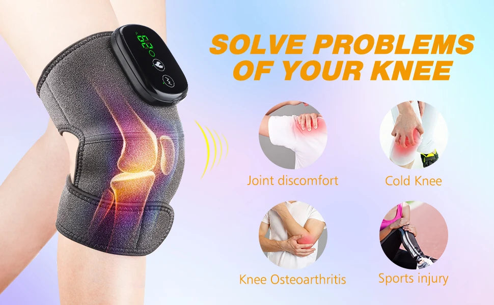 Electric Heating Knee Massager Joint Elbow Knee Pad Shoulder Pad Vibration Knee Shoulder Massage Health Care - Premium  from Lizard Vigilante - Just $23.99! Shop now at Lizard Vigilante