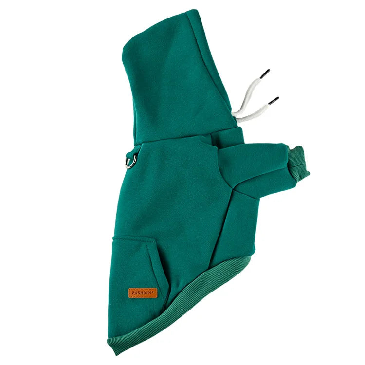 Cozy Dog Hoodie – Warm Fleece Sweatshirt for Small and Medium Pets - Premium sweatshirt from Lizard Vigilante - Just $28.88! Shop now at Lizard Vigilante