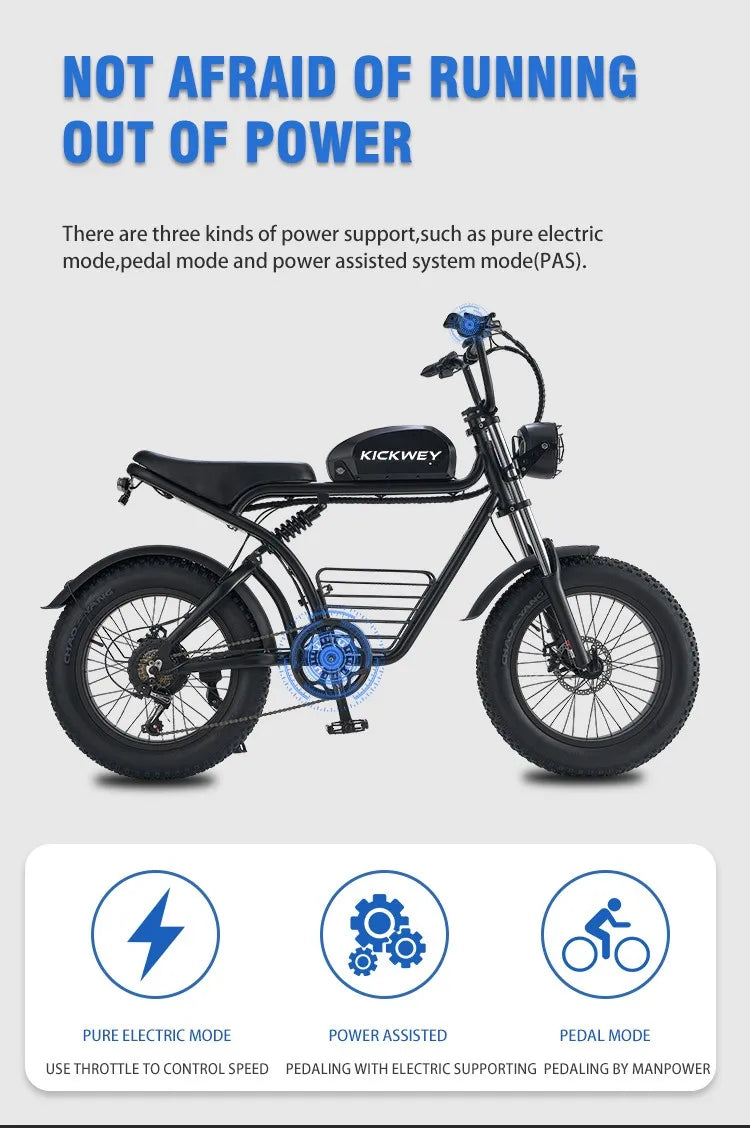 4.0Fat Electric Bike for Adults – 1500W 40MPH, 48V 20/23AH, Max 75 Miles, 20" Fat Tire Dirt Bike, 7-Speed E-Bike – Powerful, Durable, and Fast - Premium electric bike from Lizard Vigilante - Just $15.99! Shop now at Lizard Vigilante