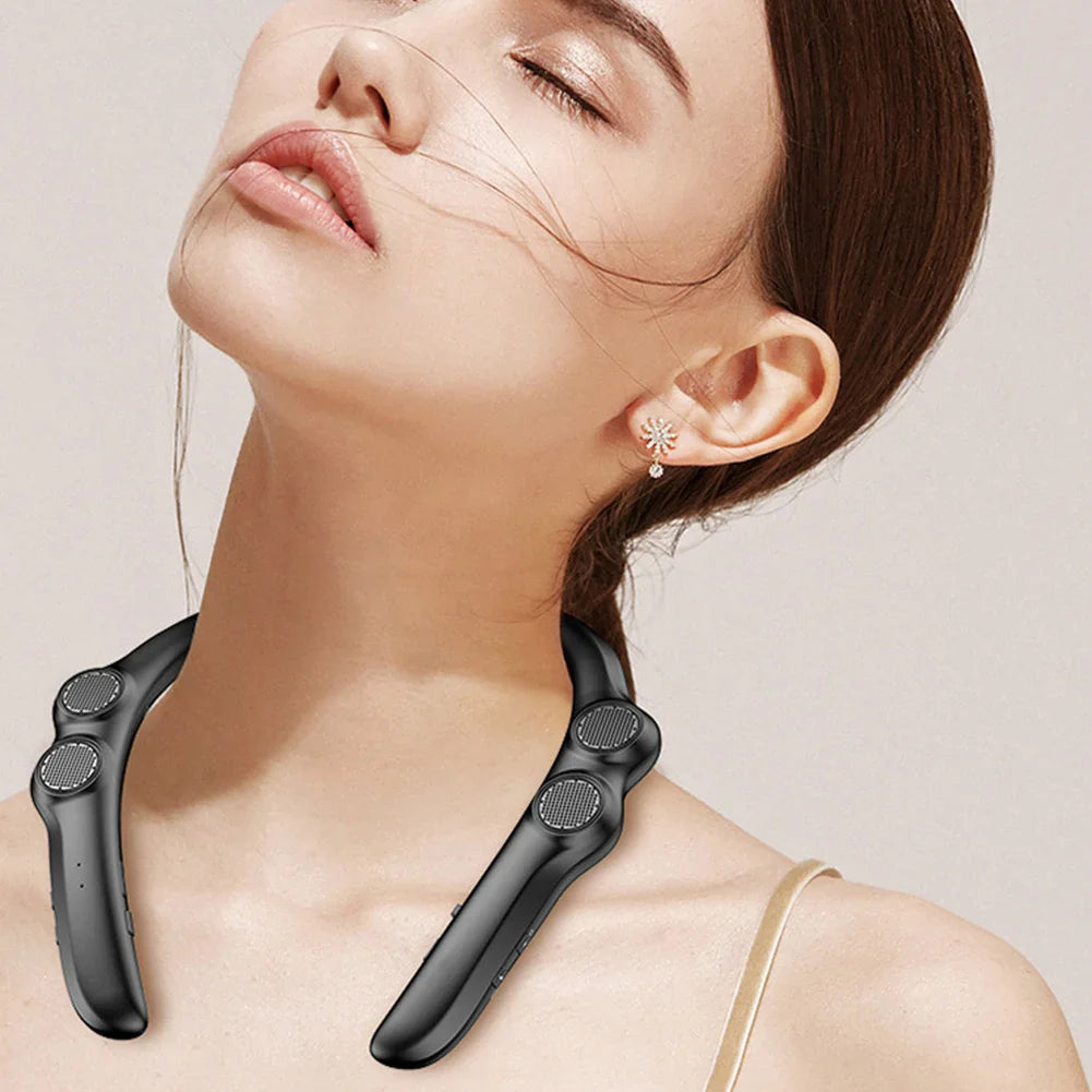 Wearable Bluetooth-compatible Speaker Hang Neck Wireless Subwoofer Sound Box