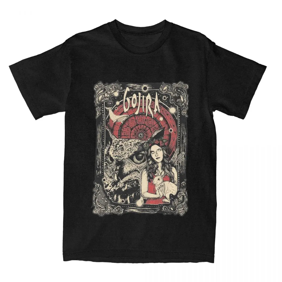 Men's Vintage Gojira Rock Band T-Shirt - 100% Cotton, Short Sleeve, Round Neck Tee in Plus Sizes Up to 6XL - Premium t-shirt from Lizard Vigilante - Just $21.99! Shop now at Lizard Vigilante