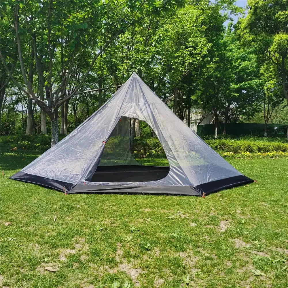 Ultralight Pyramid Tent‘s Inner Tent Outdoor Rodless Summer Mesh Tent Portable Backpacking Hiking Camping Teepee Inside Tent