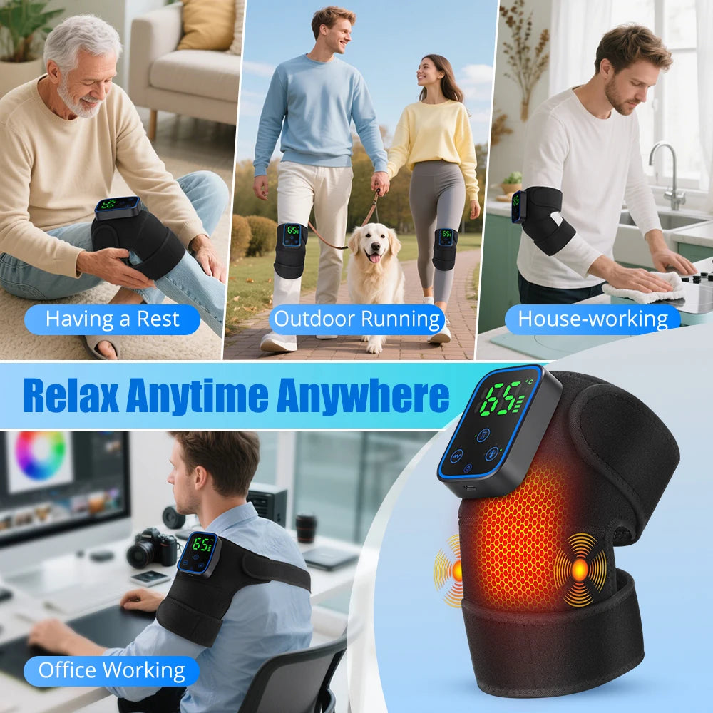 Hellfire 3-In-1 Shockwave Heated Knee Armor