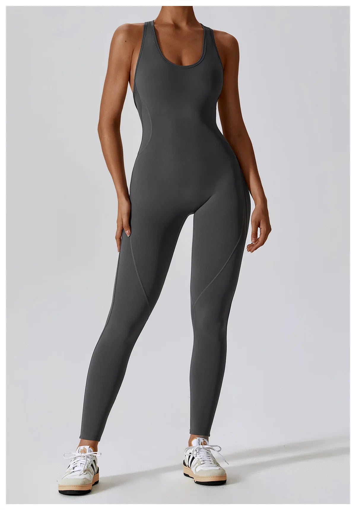 Seamless Yoga Jumpsuit - All-in-One Workout Outfit for Women - Premium bodysuit from Lizard Vigilante - Just $38.88! Shop now at Lizard Vigilante