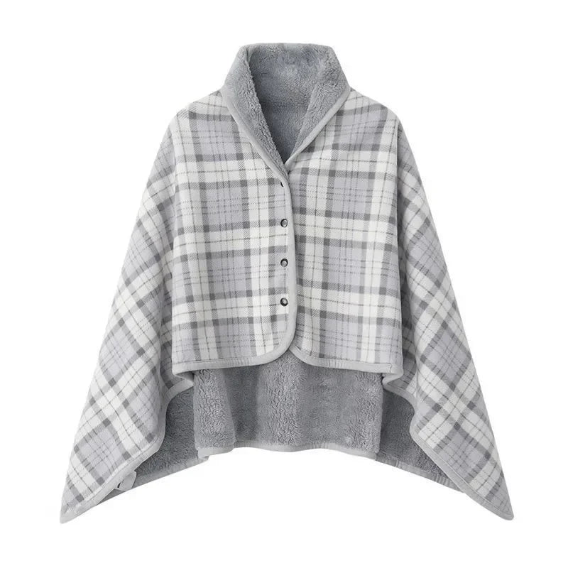 Thicken Winter Wearable Blanket - Soft Plaid Fleece Throw for Adults - Premium blanket from Lizard Vigilante - Just $36.88! Shop now at Lizard Vigilante