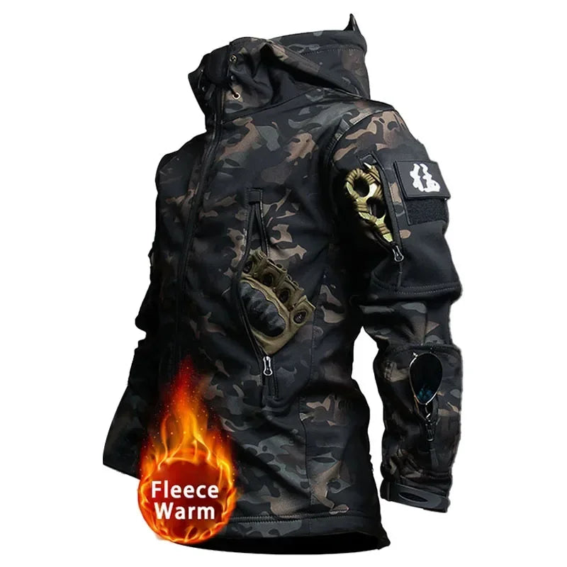 PAVEHAWK Tactical Waterproof Camo Set - Soft Shell Fleece Winter Combat Suit - Premium snow suit from Lizard Vigilante - Just $23.99! Shop now at Lizard Vigilante