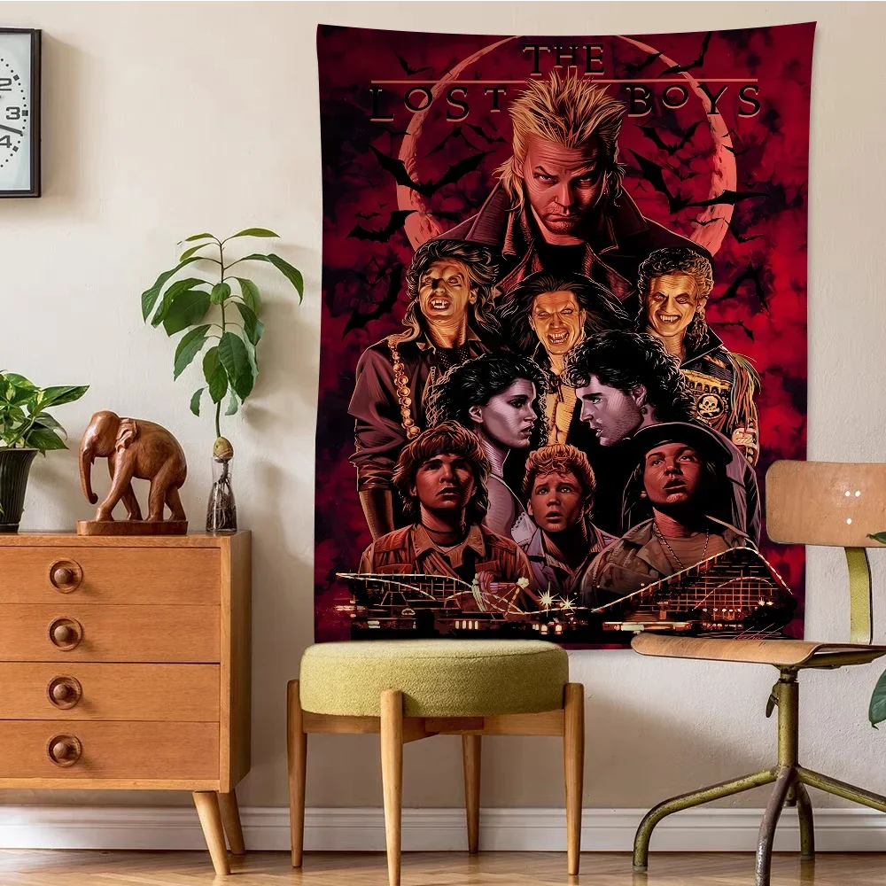 Lost Boys 1987 Movie Hippie Wall Hanging Tapestries Art Science Fiction Room Home Decor Kawaii Room Decor - Premium  from Lizard Vigilante - Just $11.99! Shop now at Lizard Vigilante