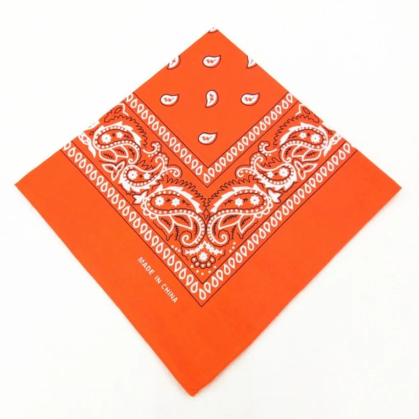 Unisex Cotton Bandana – Men’s & Women’s Paisley Cowboy Biker Headwrap Scarf - Premium Bandana from Lizard Vigilante - Just $2.99! Shop now at Lizard Vigilante