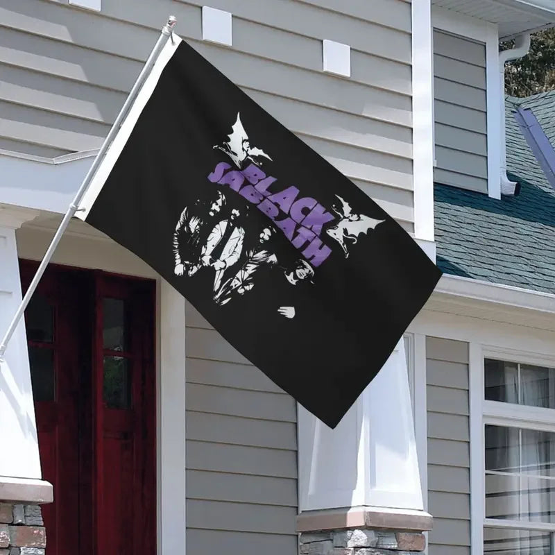 Black Sabbath Rock Flag – Double-Sided 90x150cm Indoor/Outdoor All-Weather Banner for Home, Dorm, and Wall Décor - Premium flag from Lizard Vigilante - Just $19.99! Shop now at Lizard Vigilante