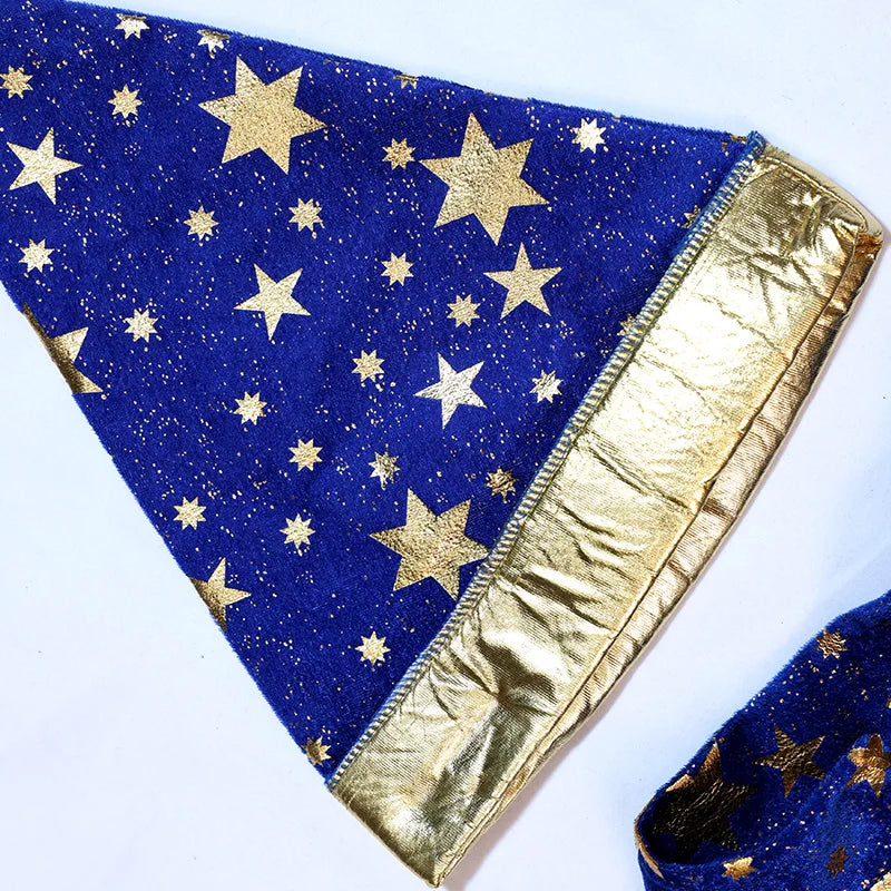 Adult Halloween Men Blue Robe and Hat | Star Moon Magic Magician Wizard Costume | Cosplay Role Playing - Premium costume from Lizard Vigilante - Just $38.88! Shop now at Lizard Vigilante
