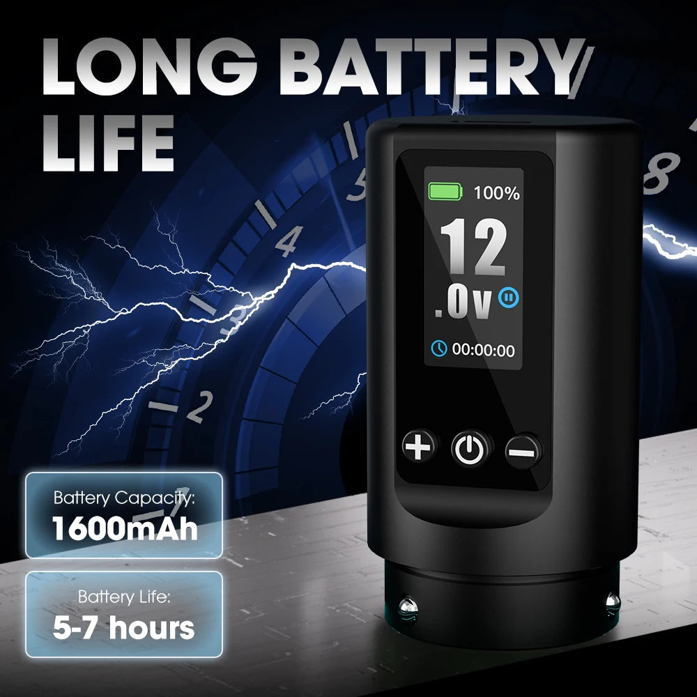 Filter X3 “Blood Voltage” Wireless Tattoo Pen — 6 Adjustable Strokes, 1600mAh Power Beast, Coreless Motor, EZ Precision Machine