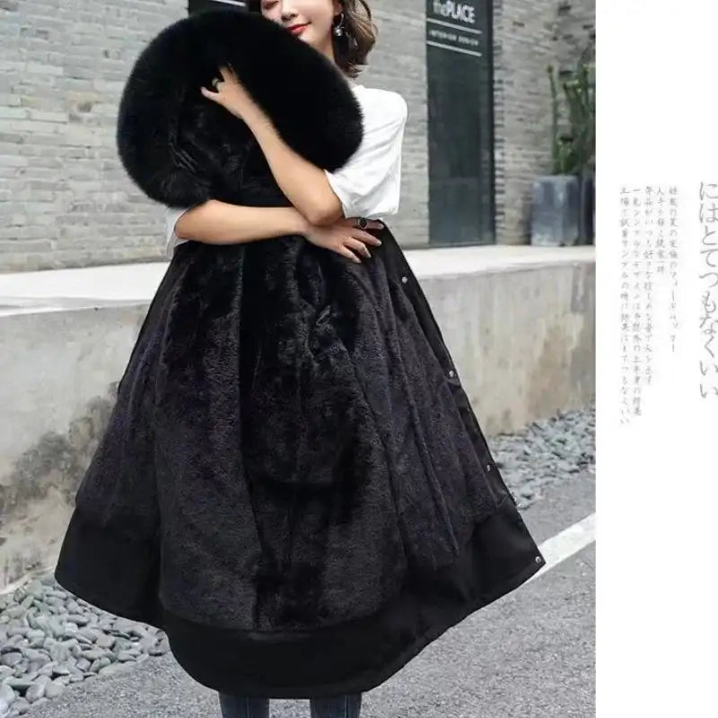 New In Coats & Jackets Women's Winter Padded Jacket Loose Casual Outerwears Fleece Hodded Windbreaker Elegant Office Lady's Coat