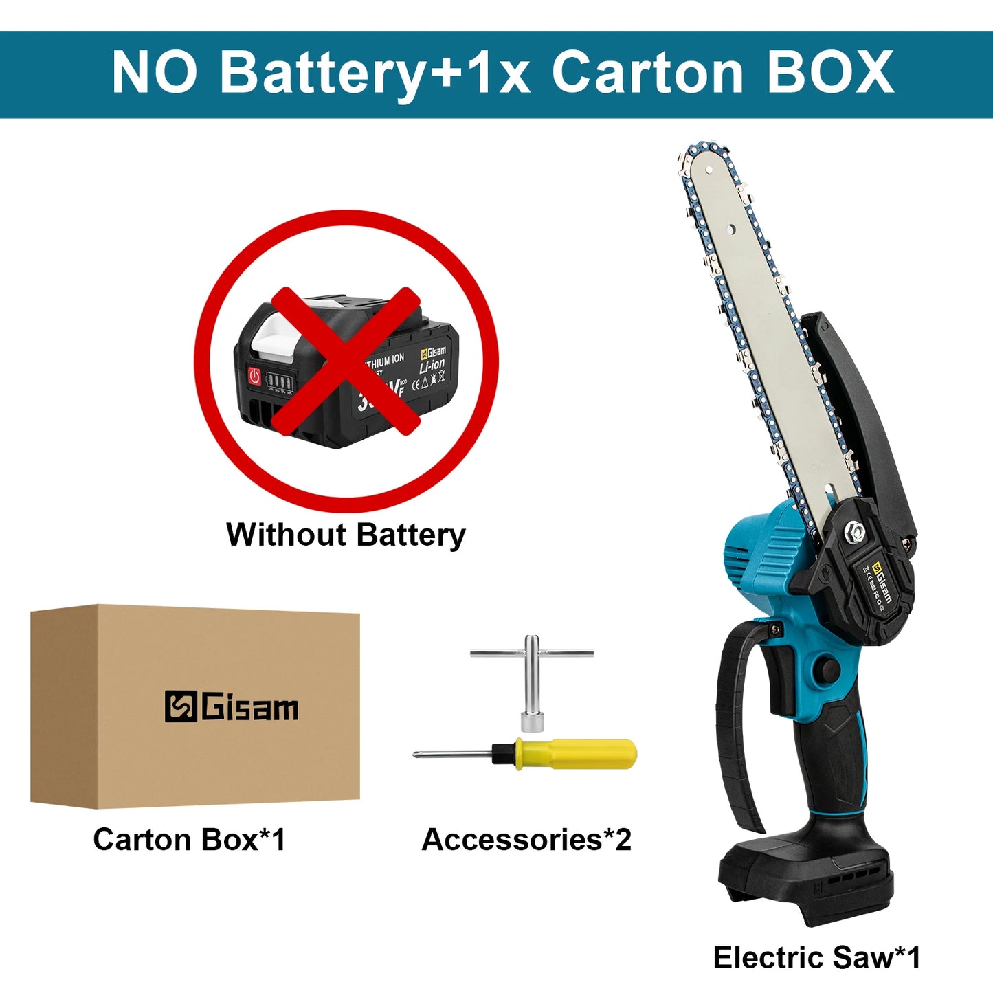 8-Inch Brushless Mini Electric Chainsaw – Handheld Pruning Power Tool for Makita 18V Battery, Woodworking & DIY - Premium chainsaw from Lizard Vigilante - Just $88.88! Shop now at Lizard Vigilante