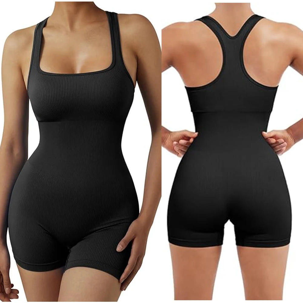 Seamless Bodysuiyts for Women  Contracted Tummy Control Rompers Sexy Sleeveless Backless  Yoga Sets Jumpsuits Women's Clothings - Premium  from Lizard Vigilante - Just $14.99! Shop now at Lizard Vigilante