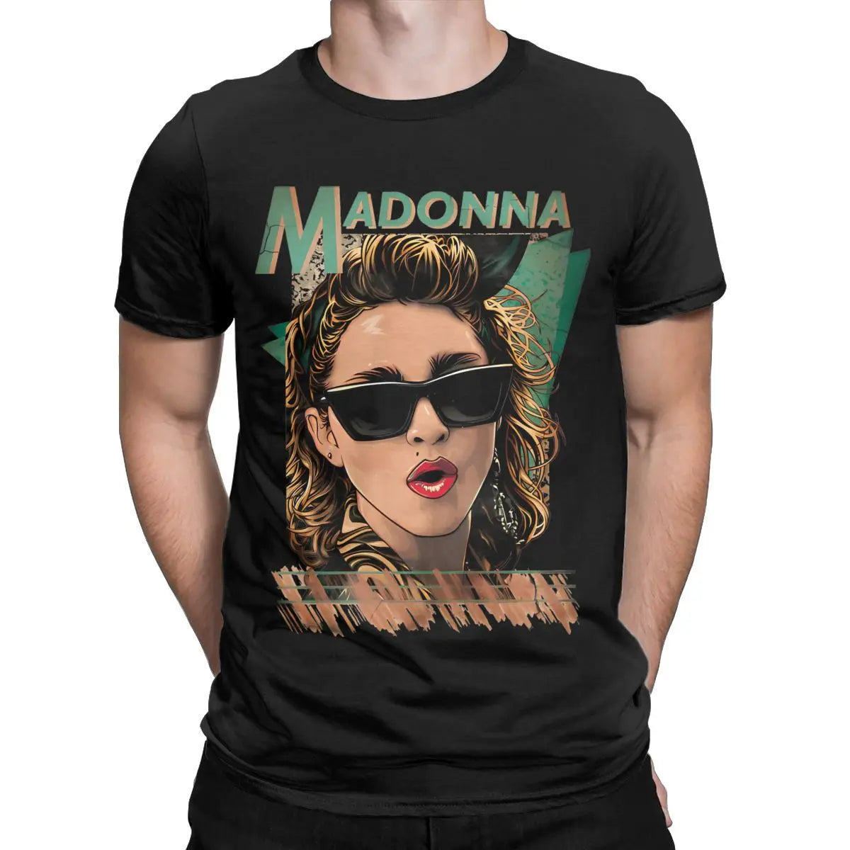 Men Women's Madonna Singer Vintage Music Pop Albums T-Shirt Merch Novelty Pure Cotton T Shirt Top Tee Clothes Graphic Printing - Premium  from Lizard Vigilante - Just $20.99! Shop now at Lizard Vigilante