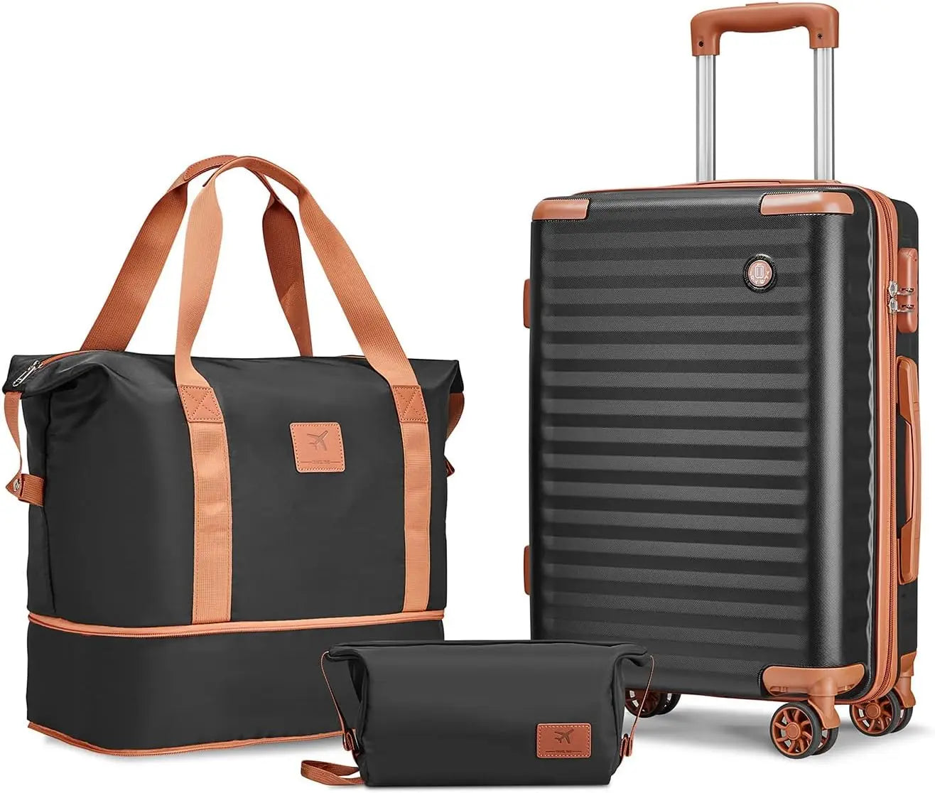 Wanderlust Ready: 3-Piece Luggage Set - Premium 3-Piece Luggage Set from Lizard Vigilante - Just $138.88! Shop now at Lizard Vigilante