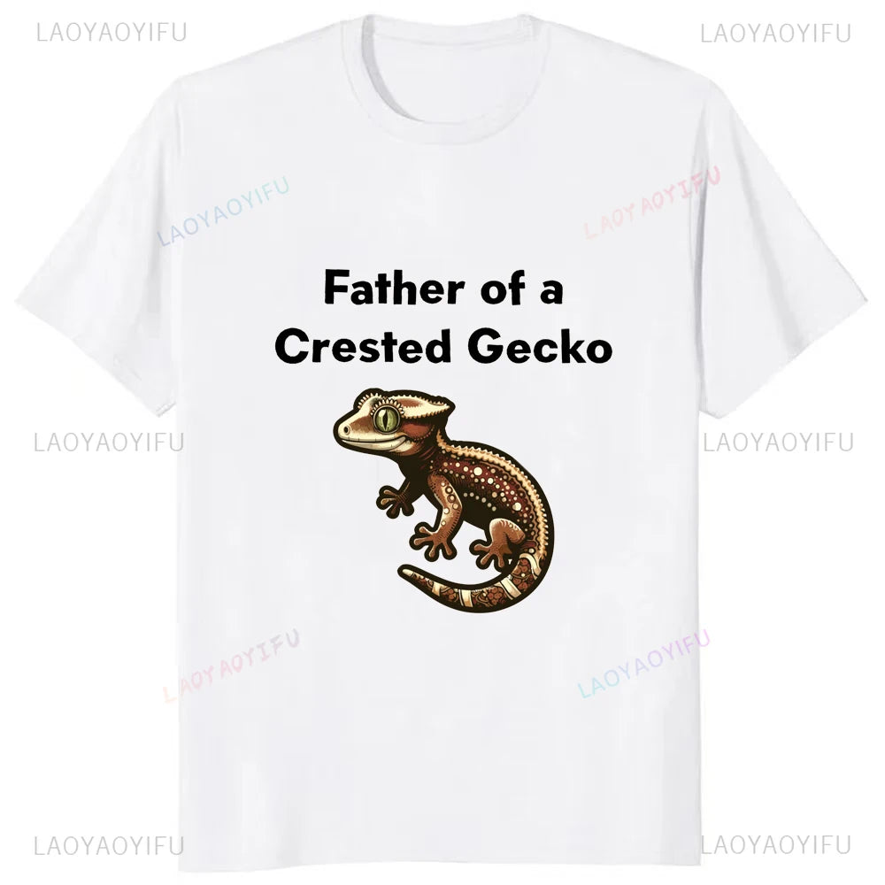 Today I'm Feeling Crested Gecko Tees – Fashion Casual Streetwear Hip-hop Loose O-neck T-Shirt for Men - Premium tee from Lizard Vigilante - Just $22.88! Shop now at Lizard Vigilante