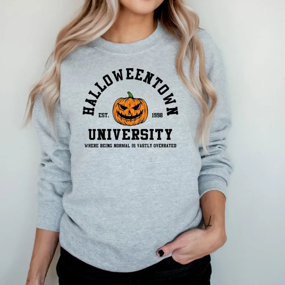 Vintage Halloween Sweatshirt Halloweentown Est 1998 Pullover Funny Fall Hoodies Pumpkin Autumn Sweatshirts - Premium Sweatshirt from Lizard Vigilante - Just $37.99! Shop now at Lizard Vigilante