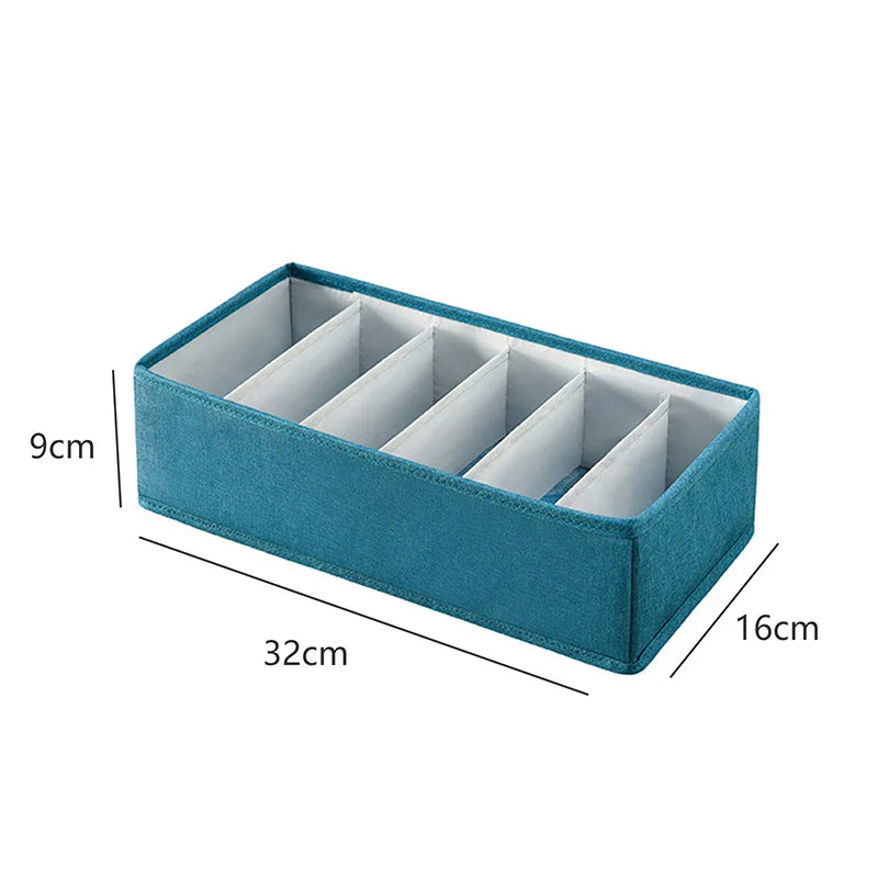 Fabric Underwear Bra Storage Box Underwear Sorting Box Panty Socks Compartment Storage Box Drawer Organizer Home Storage