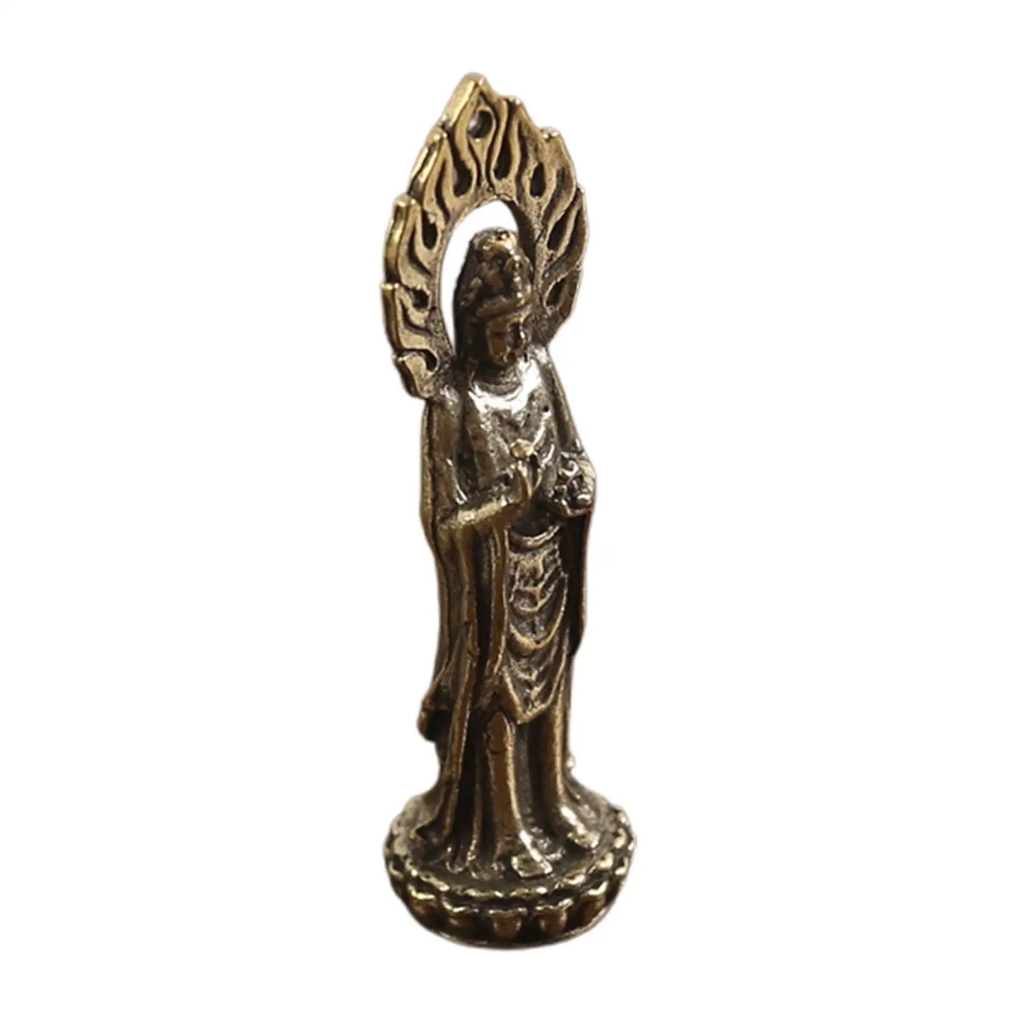 Kwan Yin Statues Buddha Figurine Craft 2.4 Inch Buddhist Avalokiteshvara Statue Chinese Feng Shui Sculpture Crafts Figurine