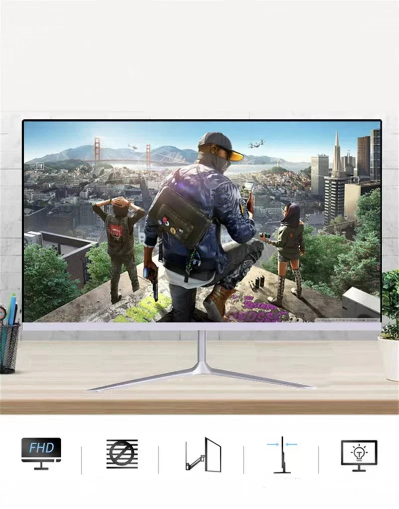 Ultralight Gaming Mouse or 24 Inch Curved Monitor, FHD(1920×1080p) 75HZ Computer Monitors, 178° Wide Viewing Angle PC Monitor