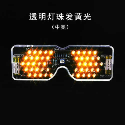 Sound Control LED Light-emitting Glasses Production Kit LED Flash Electronic Parts Educational DIY Welding Exercise - Premium Sunglasses from Lizard Vigilante - Just $26.97! Shop now at Lizard Vigilante