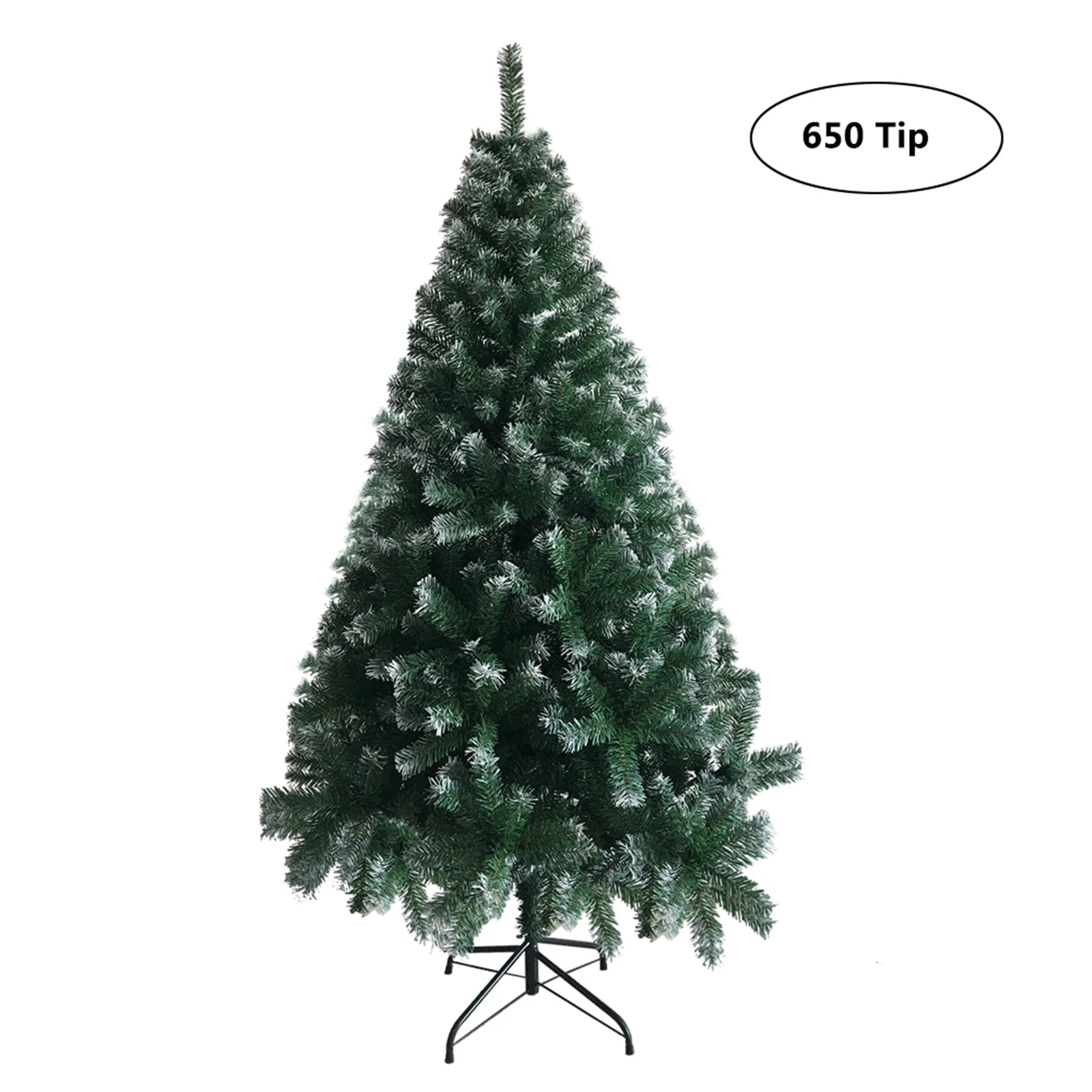 6FT Snowy White Christmas Tree with Sturdy Iron Base - 650 Branches for Indoor Holiday Decor by Lizard Vigilante - Premium xmas tree from Lizard Vigilante - Just $99.99! Shop now at Lizard Vigilante