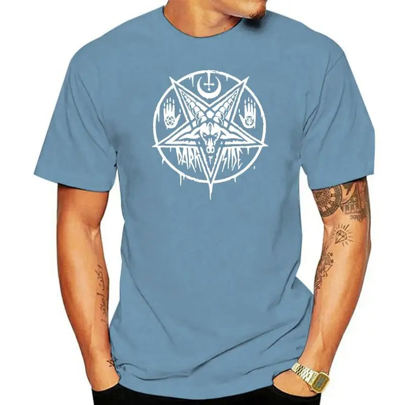 PENTAGRAM BAPHOMET Satan Swedish Music Group T-Shirt Metal Nation Tee - Premium T-Shirt from Lizard Vigilante - Just $22.99! Shop now at Lizard Vigilante