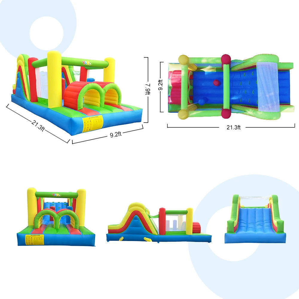 21FT Giant Inflatable Jumping Castle with Slide & Obstacle Course – Premium 6-in-1 Bounce House for Kids, Parties, & Events – Includes 950W Blower - Premium bounce house from Lizard Vigilante - Just $1111.08! Shop now at Lizard Vigilante