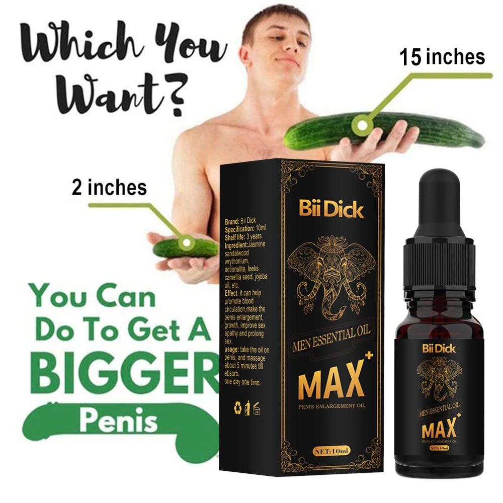 Natural Plant Extracts Penis Enlargement Oil - Male Enhancement, Sex Delay, Thickening & Growth Oil (10ml) - Premium penis oil from Lizard Vigilante - Just $22.99! Shop now at Lizard Vigilante