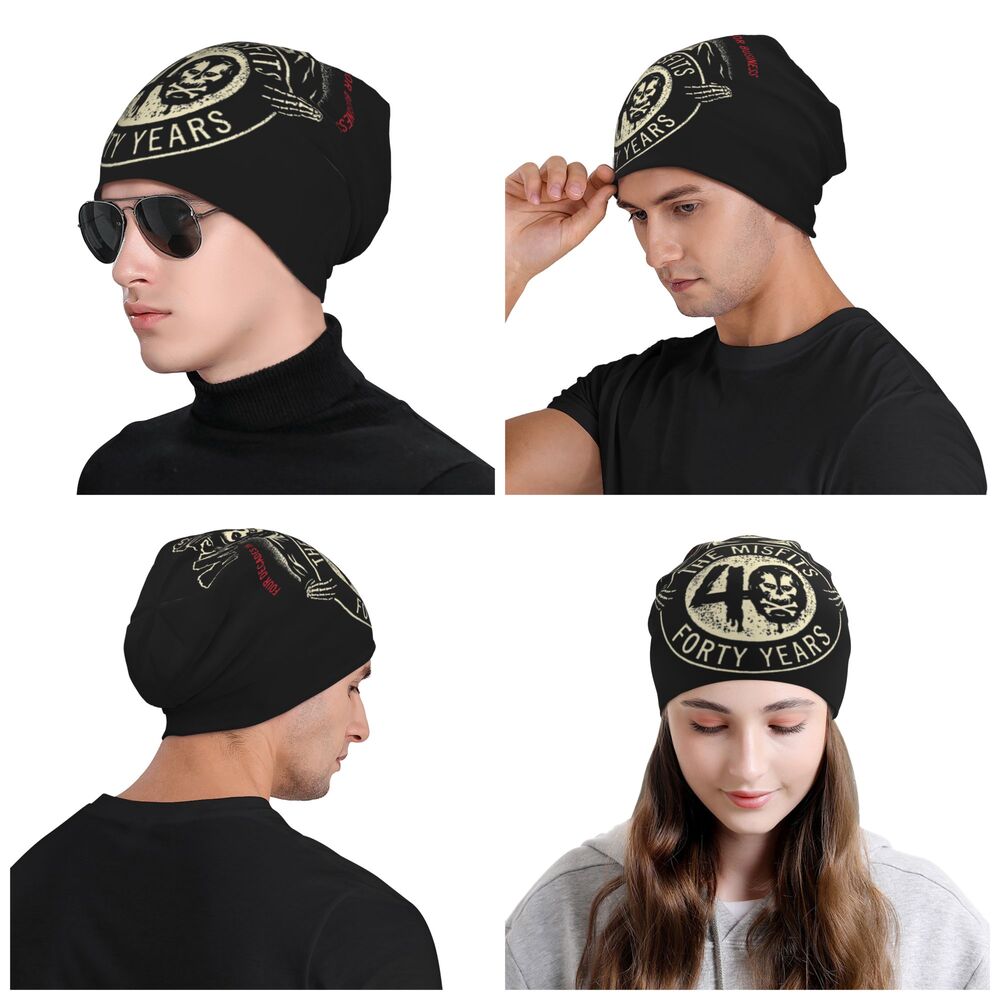 Misfits Horror Punk Rock Knit Beanie – Unisex Winter Skull Cap for Men & Women - Premium beanie from dsers - Just $19.99! Shop now at Lizard Vigilante