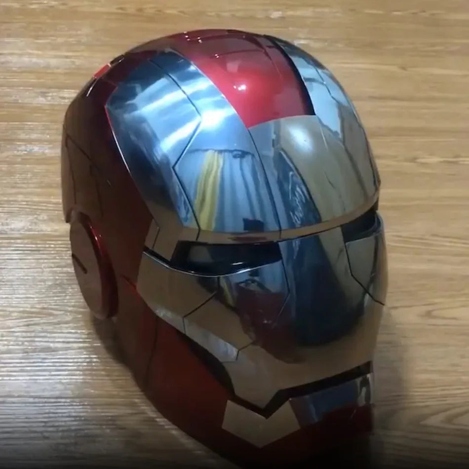 New AutoKing 1:1 Mk5 Iron Man Helmet Cosplay Voice Control Eyes with Light Model Toys for Adult Electric Wearable Christmas Gift - Premium  from Lizard Vigilante - Just $199.99! Shop now at Lizard Vigilante