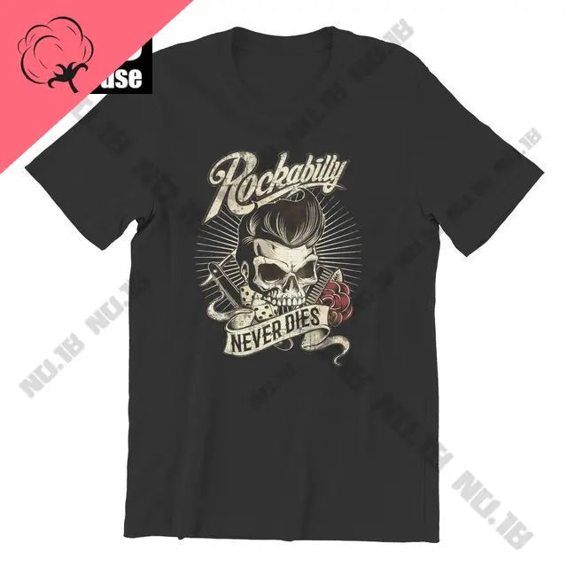 Stray Cats Rock Classic Cotton T-Shirt | American Rockabilly Band Fan Tee | Hipster Streetwear for Men, Boys, and Girls - Premium T-Shirt from Lizard Vigilante - Just $23.88! Shop now at Lizard Vigilante