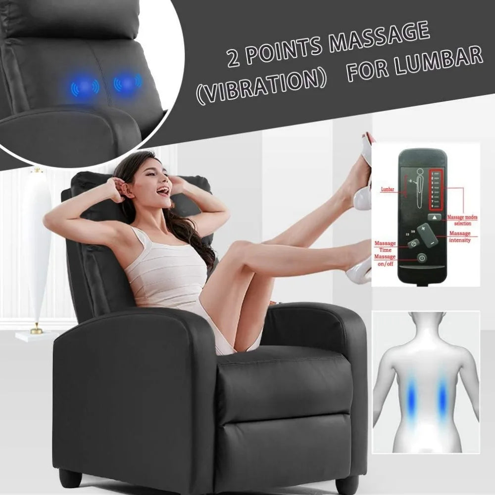 Chair for Living Room Massage Recliner Sofa Reading Chair Winback Single Sofa Home Theater Seating - Premium  from Lizard Vigilante - Just $199.99! Shop now at Lizard Vigilante