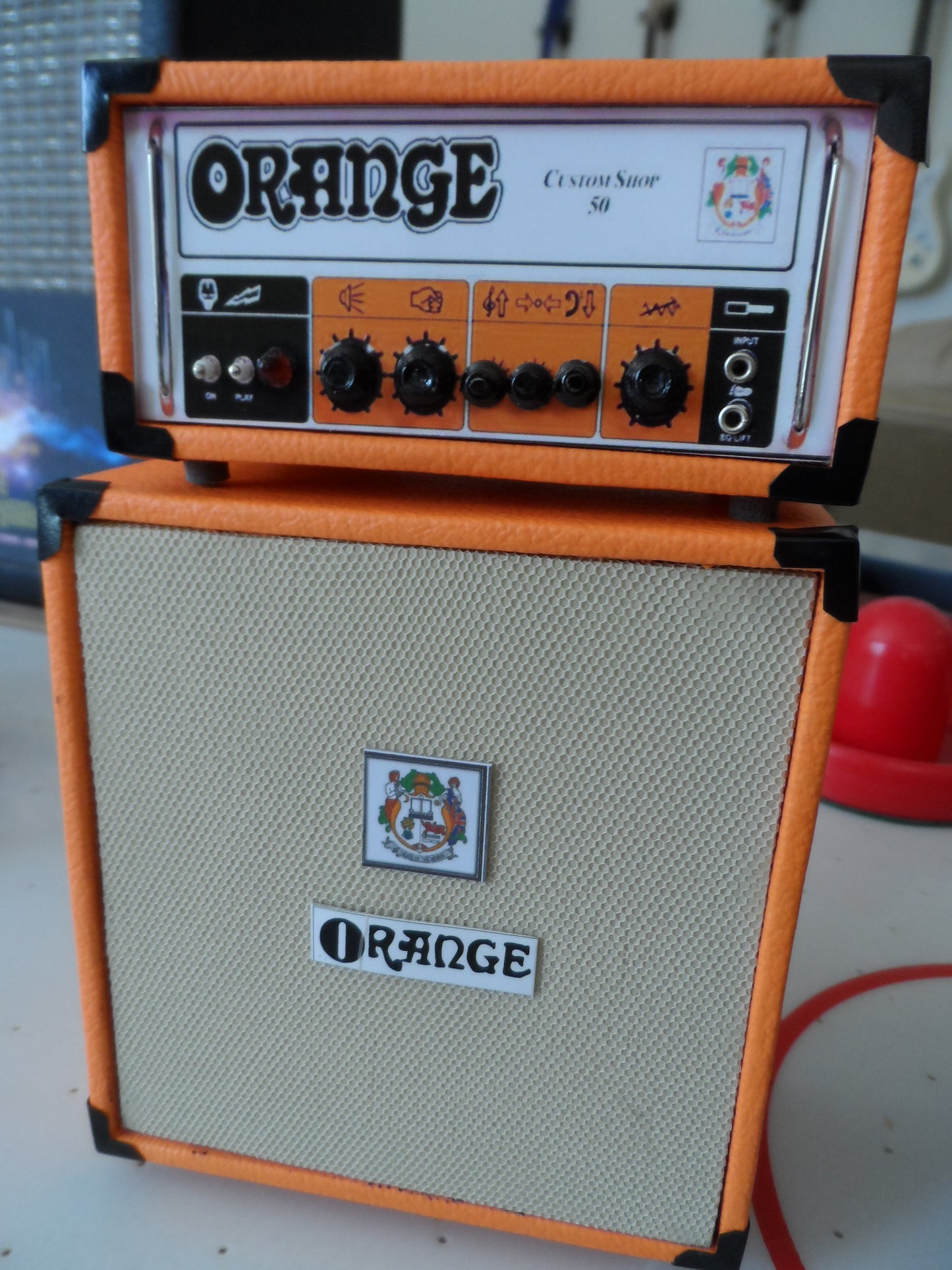 Orange Crush Amplifier & Head 1:4 Scale Replica ~New~