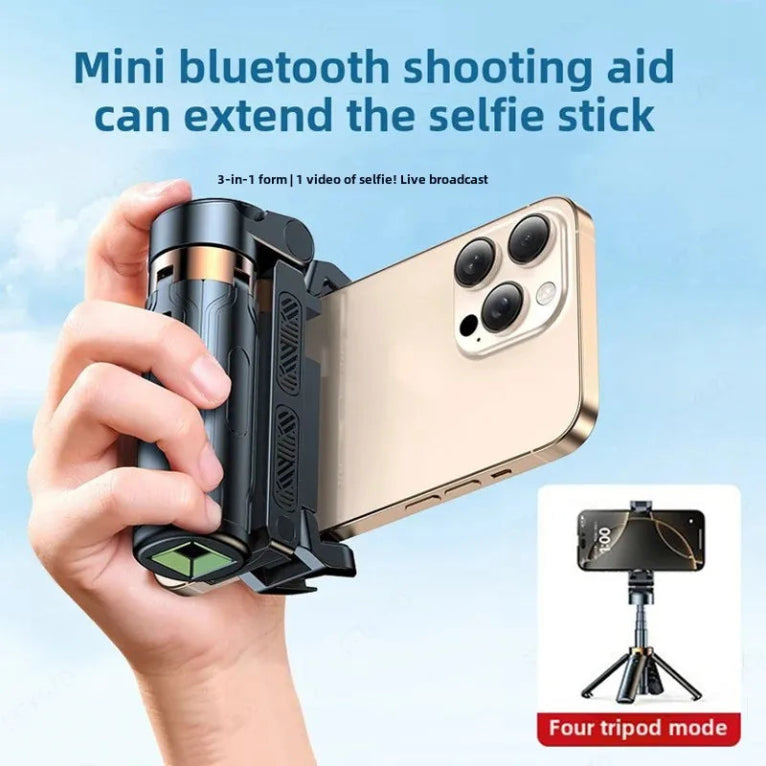 “SHOTGUN GLAM” – Super Mini 4-in-1 Selfie Stick Tripod Handle for iPhone & Android | Pocket-Sized Bluetooth Remote Weapon for Live Streams, Vlogs & Tour Mayhem - Premium tripod selfie stick from dsers - Just $26.66! Shop now at Lizard Vigilante