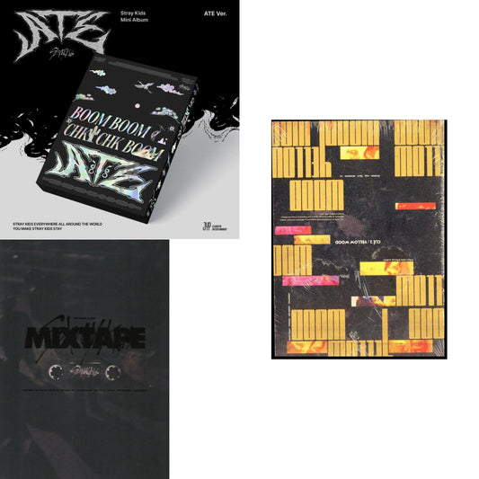 Stray Kids - Ate (Ate Ver.) & Mixtape & Cle 2: Yellow Wood (Special Album) - CD Bundle