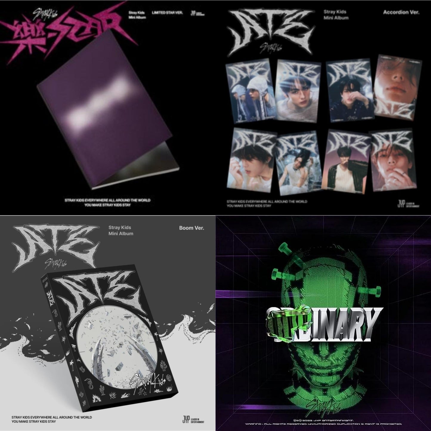Rock-Star (Limited Star Ver.) & Ate (Boom Ver.) & Ate (Accordion Ver.) & Oddinary (Scanning Version/Mask Off Version/Normal Edition)