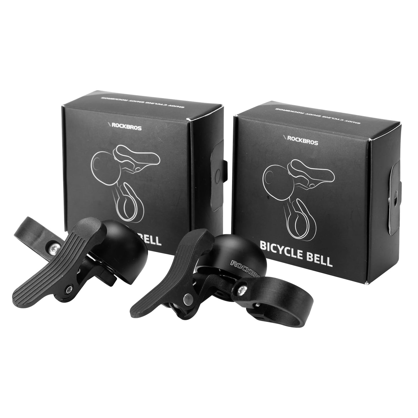 ROCKBROS Copper Alloy Bike Bell Clear Loud 100dB Sound, Sturdy Bell for Handlebars