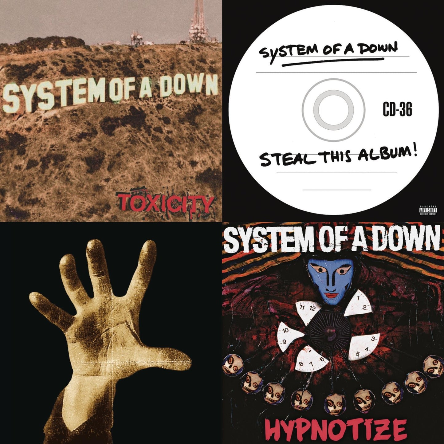 System Of A Down - System Of A Down (140G) & Toxicity (140G) & Hypnotize (140G) & Steal This Album! (2LP/140G)