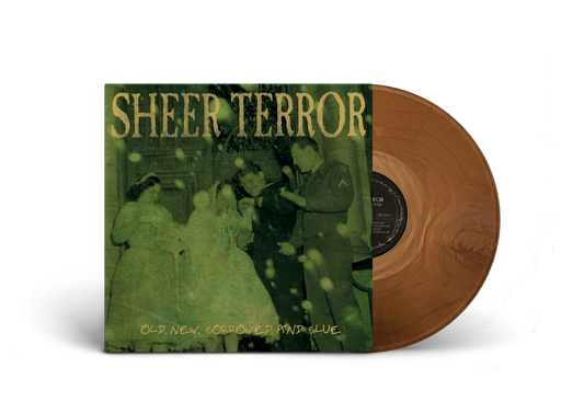 SHEER TERROR ‘OLD NEW BORROWED & BLUE’ LP (Limited Edition – Only 200 Made, Gold Opaque Vinyl)