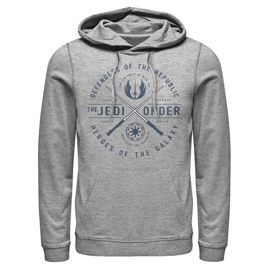 Star Wars Sabers Emblem Mens Lightweight Hoodie