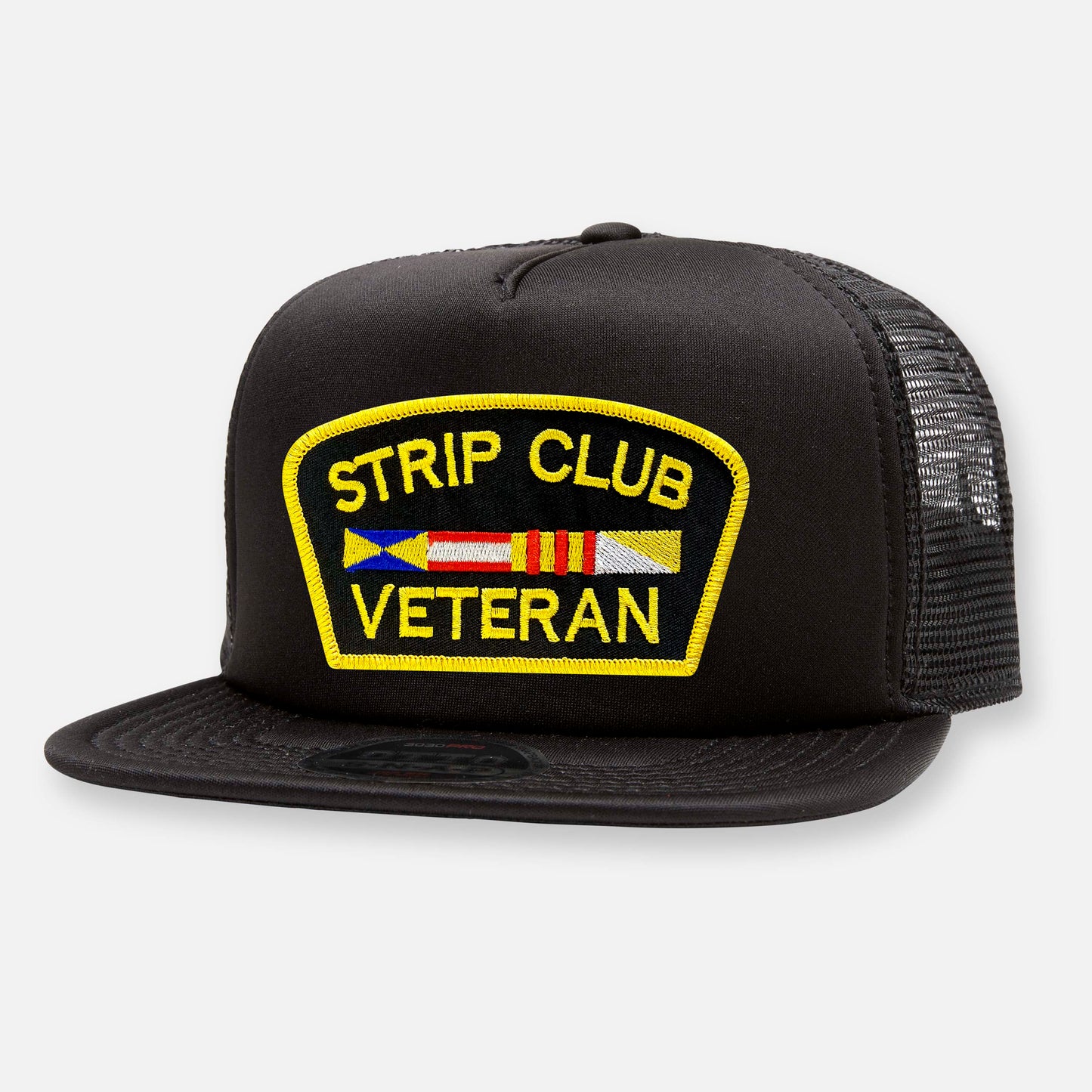 STRIP CLUB VETERAN FLAT BILL PATCH HAT