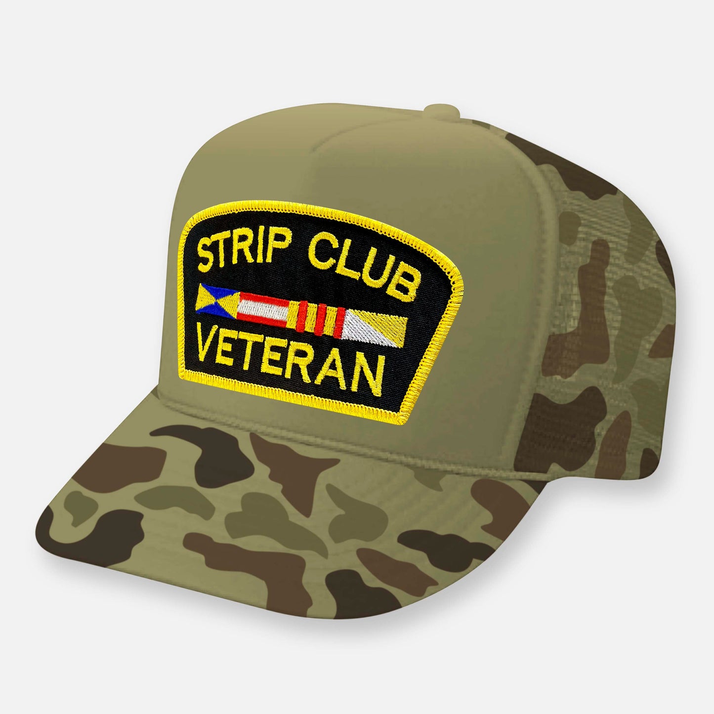 STRIP CLUB VETERAN CURVED BILL PATCH HAT