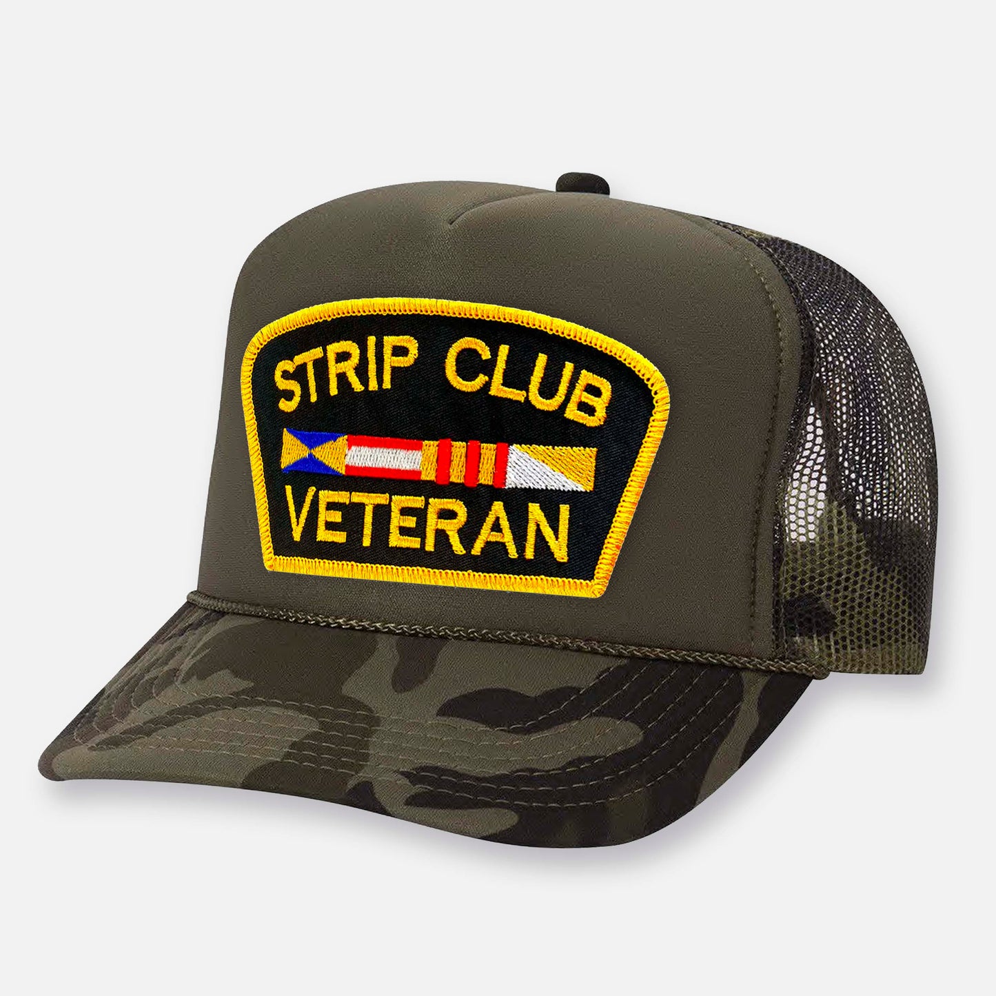 STRIP CLUB VETERAN CURVED BILL PATCH HAT