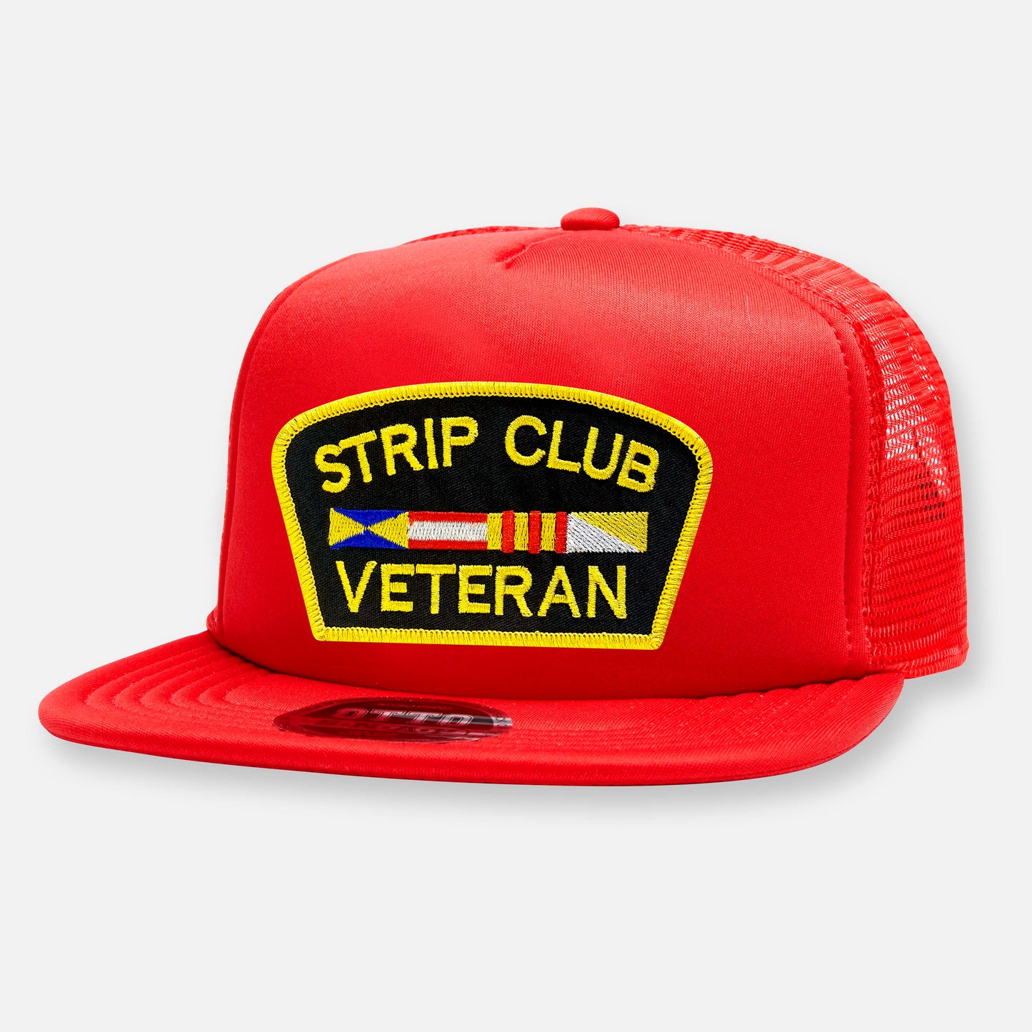 STRIP CLUB VETERAN FLAT BILL PATCH HAT