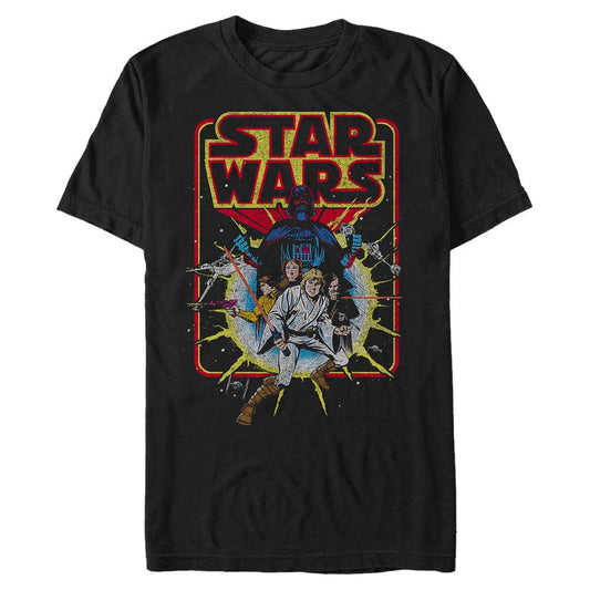 Star Wars Old School Comic Mens T Shirt