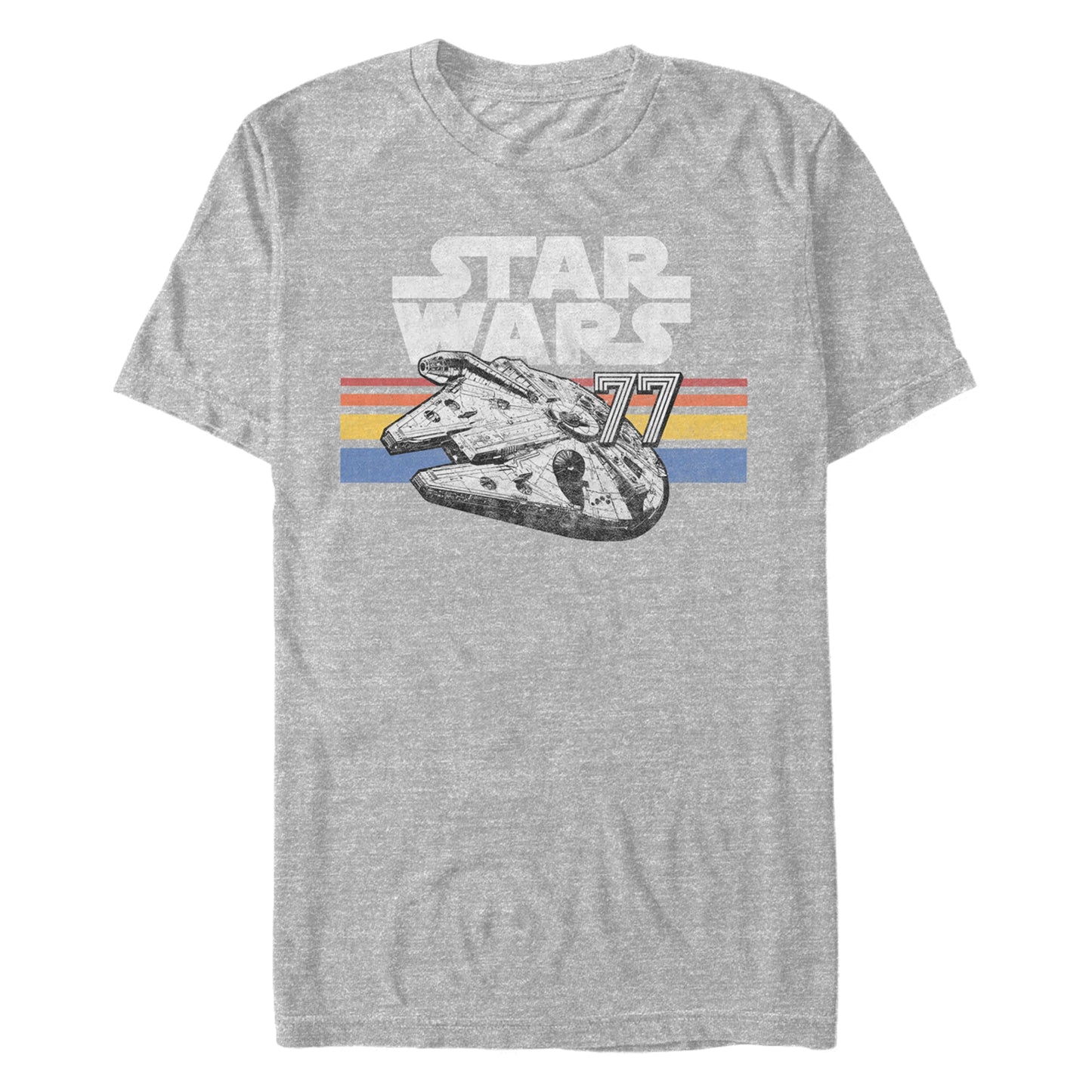 Star Wars Vintage Falcon Stripes Mens T Shirt