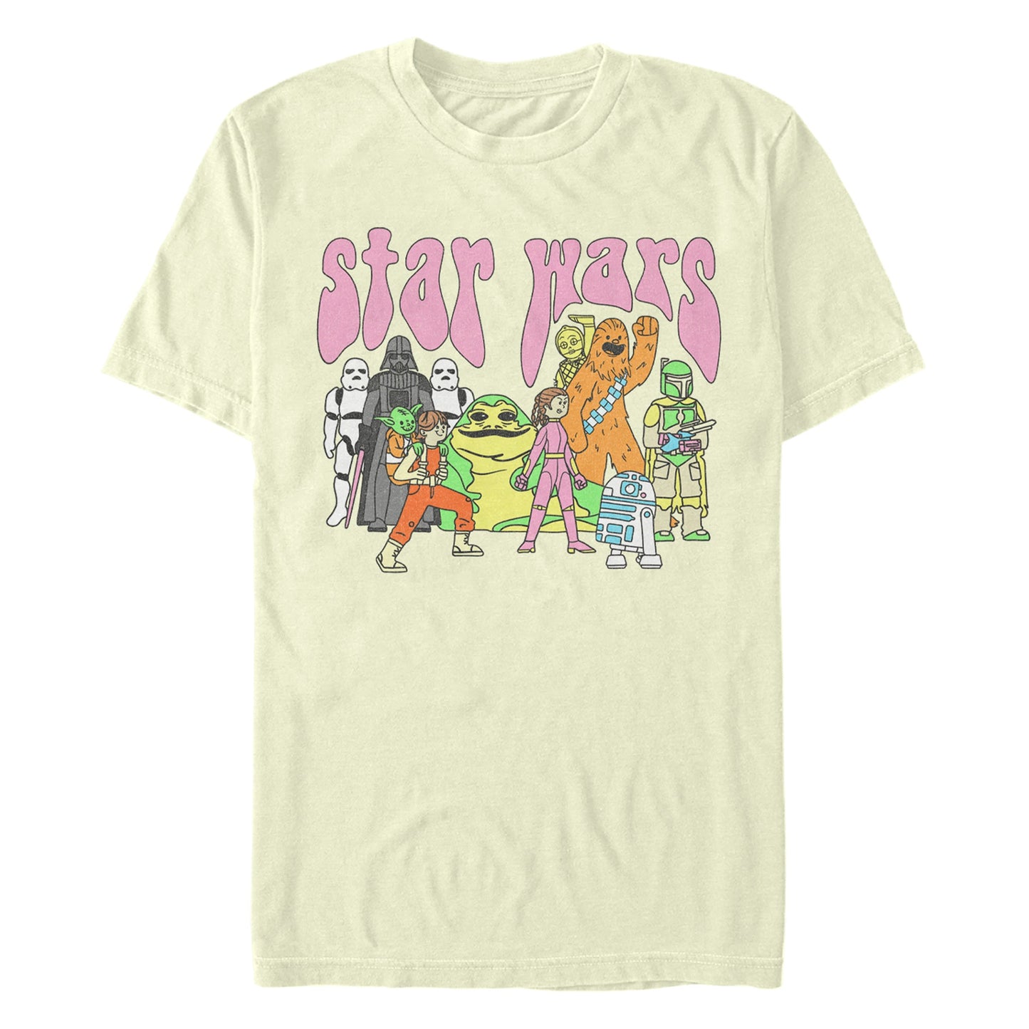 Star Wars Psychedelic Characters Mens T Shirt