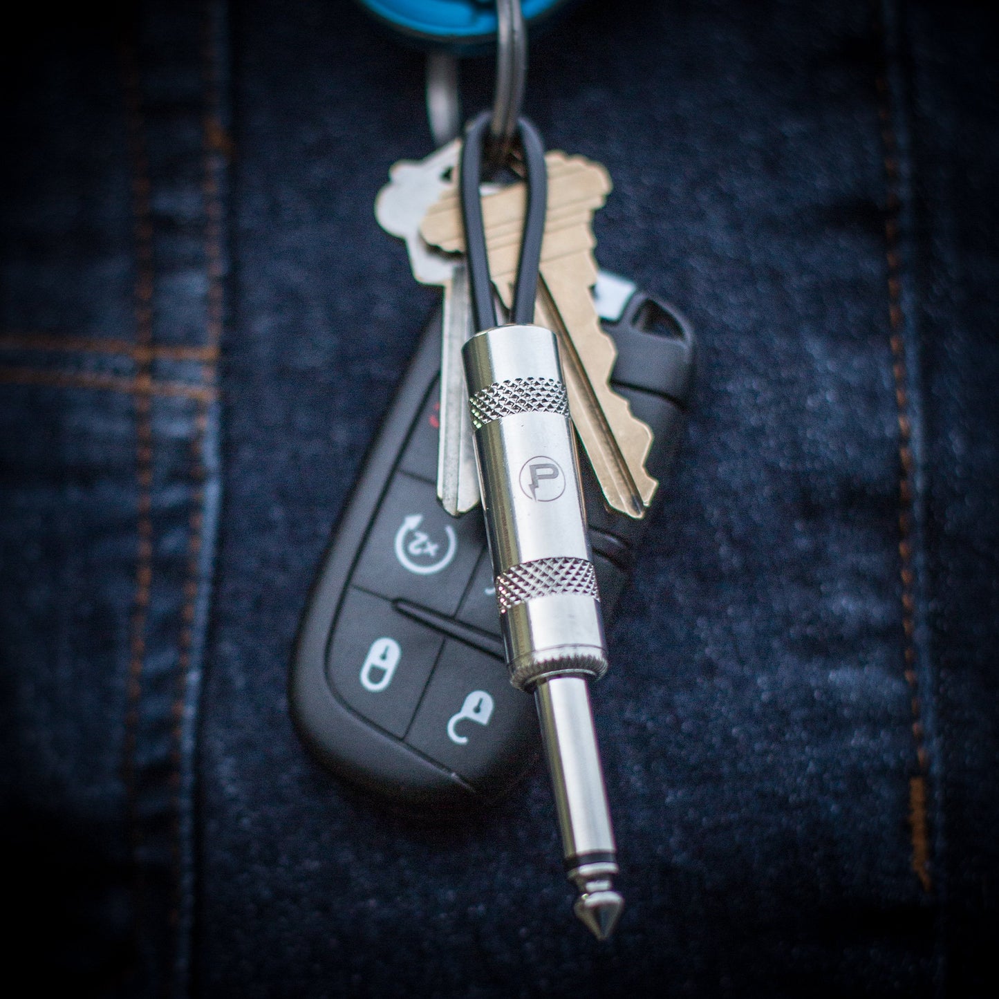 Pluginz Guitar Plug Keychain